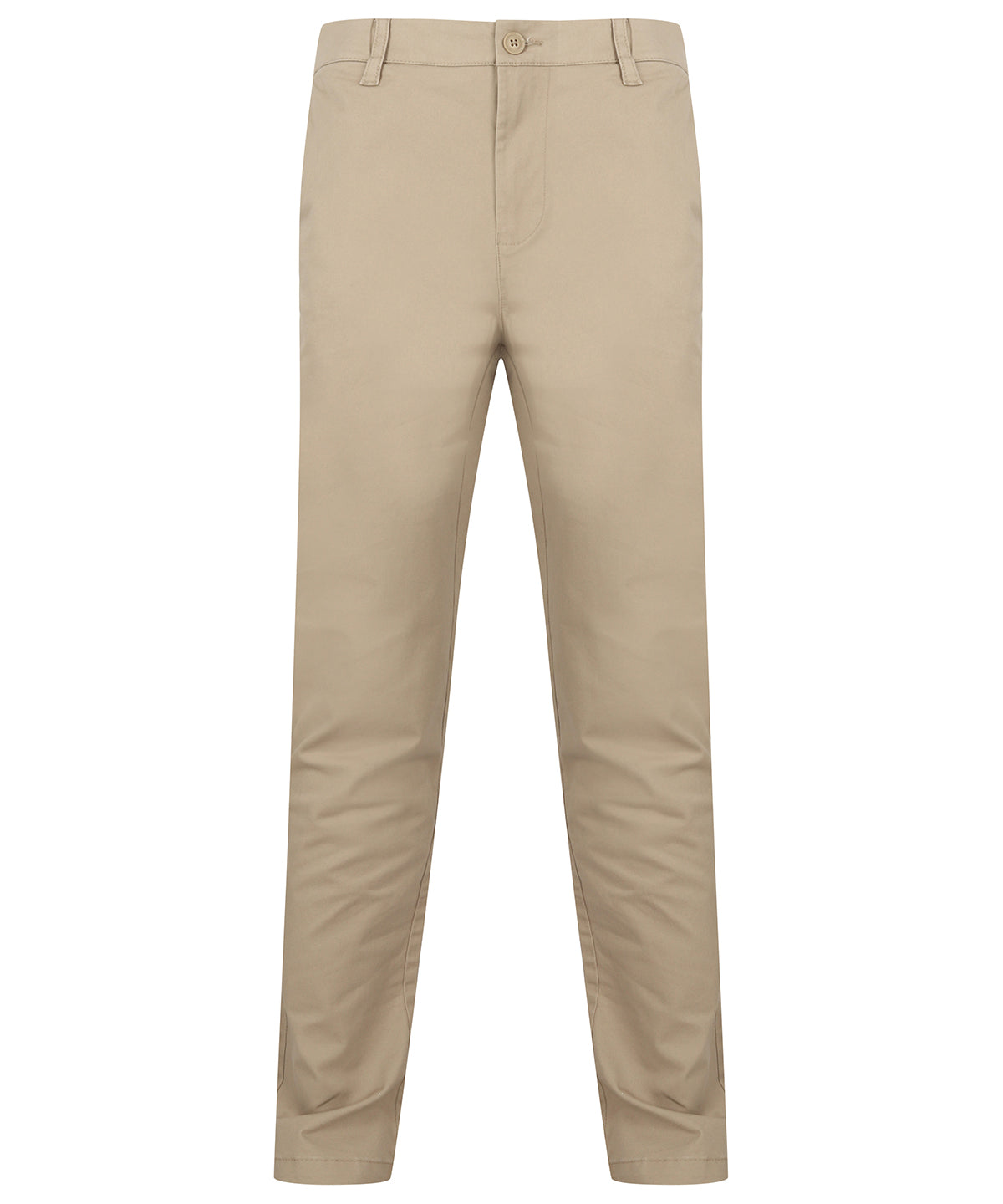 Men's Stretch Chinos with Flexible Waistband - Stone